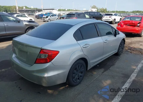 2012 Honda Civic Lx из США, поврежденный, VIN 19XFB2F58CE354900